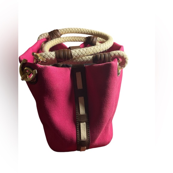 Michael Kors Marina Canvas Fabric Rope Tote Bag - Picture 3 of 4